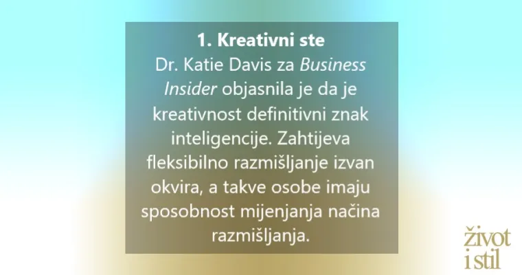 9 znakova da ste inteligentniji nego što mislite