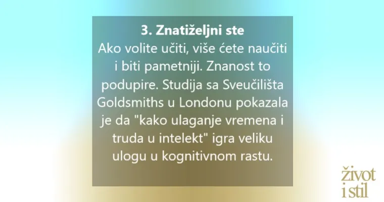 9 znakova da ste inteligentniji nego što mislite