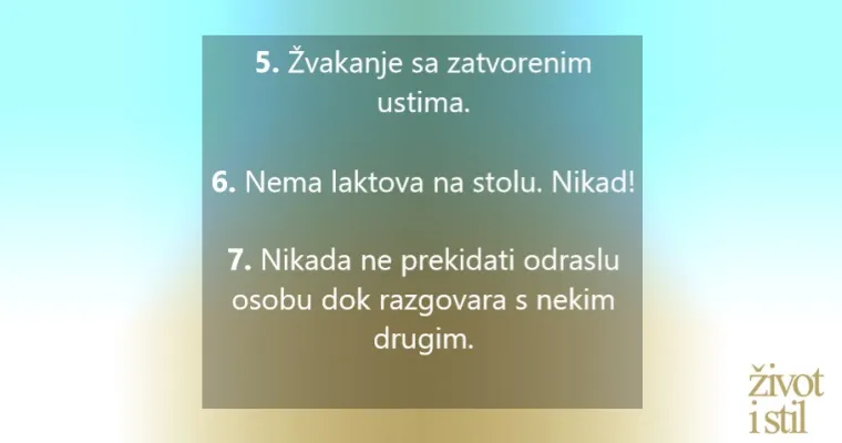 20 pravila lijepog ponašanja koje svako dijete treba znati