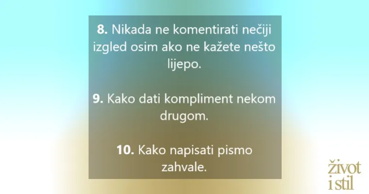 20 pravila lijepog ponašanja koje svako dijete treba znati