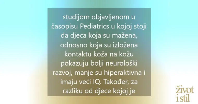 Stručnjakinja savjetuje: Imate li osjetljivo dijete, mazite ga