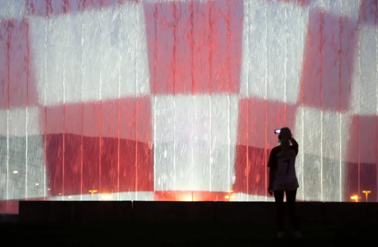 Bandićeve fontane zasvijetlile u znaku Vatrenih