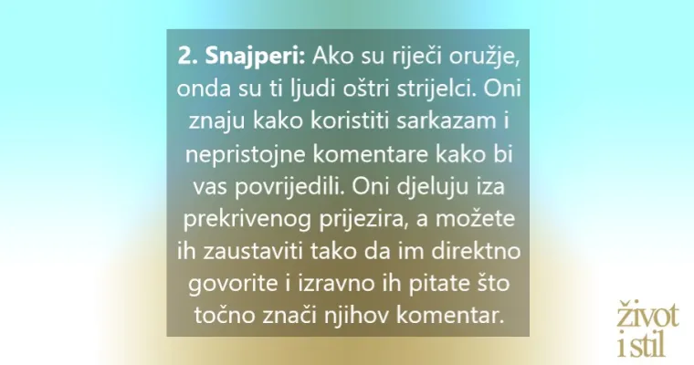 Svakodnevno ih susrećete: 10 tipova 'teških ljudi' i kako se nositi s njima