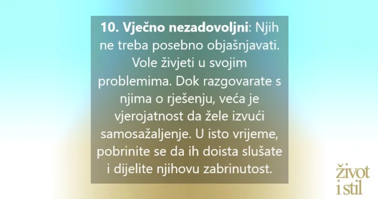 Svakodnevno ih susrećete: 10 tipova 'te&scaron;kih ljudi' i kako se nositi s njima