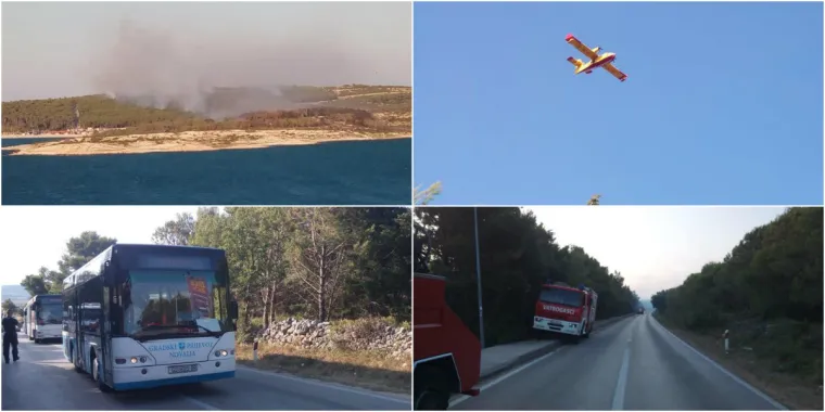 Kapa do poda! Nakon cijelonoćne borbe s vatrenom stihijom požar stavljen pod kontrolu, ali nije još gotovo