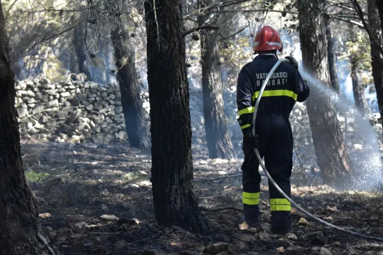 PLANUO VELIKI POŽAR U BLIZINI PLAŽE ZRĆE: Vatrogasci ga jutros stavili pod kontrolu