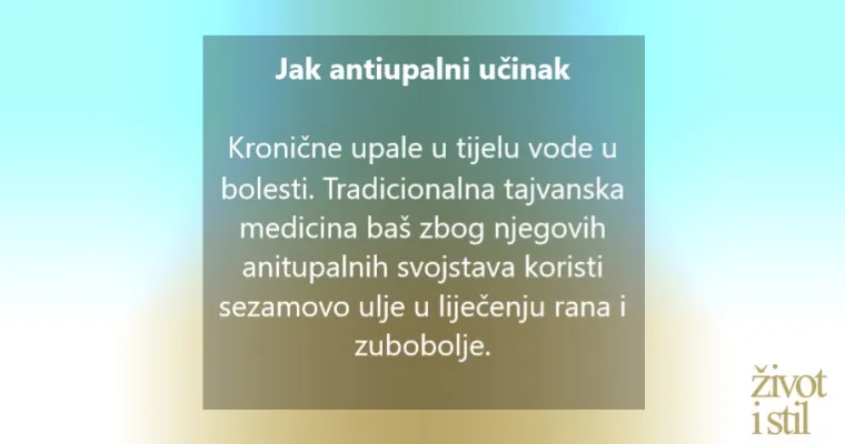 Znanstveno dokazane dobrobiti sezamovog ulja za zdravlje
