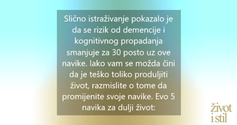 30 godina dugo istraživanje s Harvarda otkriva kako produljiti život 12 do 14 godina