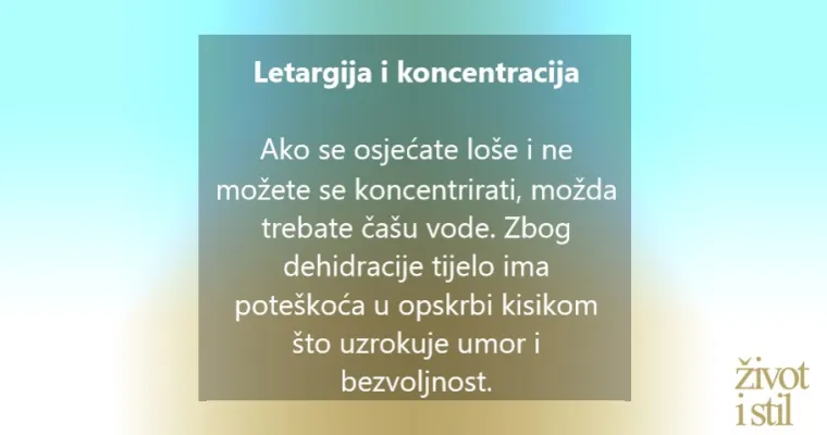 7 sigurnih znakova da ste dehidrirani i da odmah trebate popiti barem ča&scaron;u vode