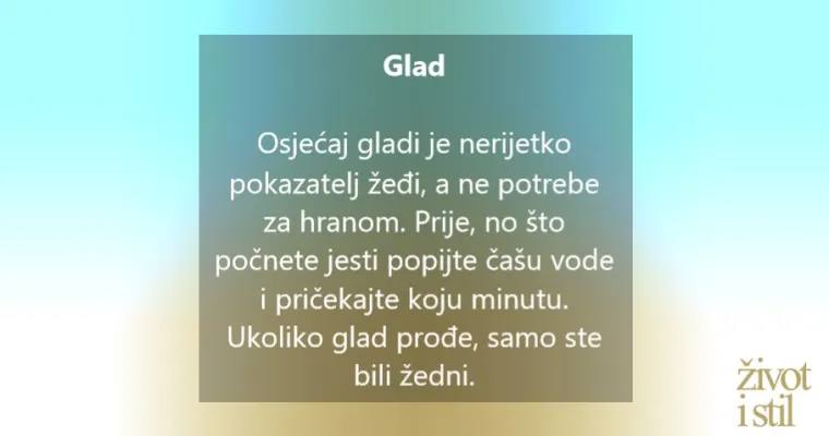 7 sigurnih znakova da ste dehidrirani i da odmah trebate popiti barem ča&scaron;u vode