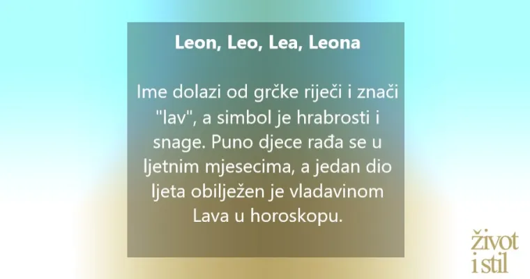 10 posebnih dječjih imena inspiriranih ljetom, morem i suncem