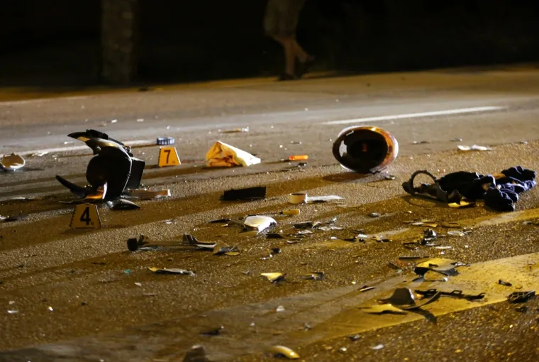 Stravične slike s mjesta nesreće kod &Scaron;ibenika: Sudar dva motora i auta, motociklist umro od te&scaron;kih ozljeda