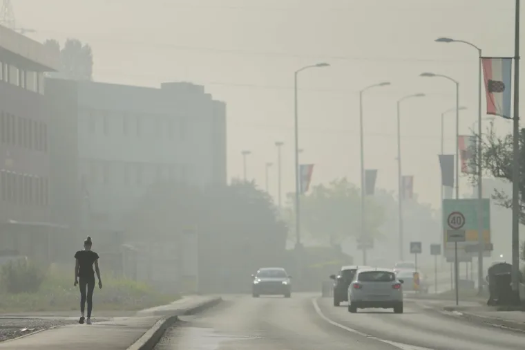 Novi Zagreb u sumaglici nakon požara na Jakuševcu