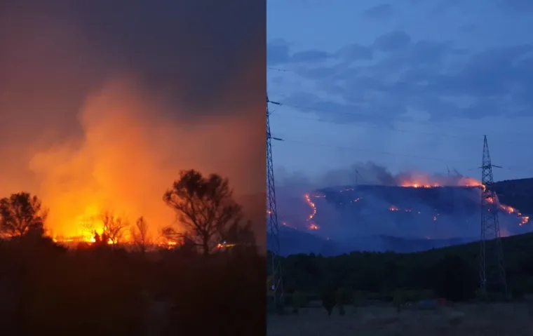 Požar kod &Scaron;ibenika