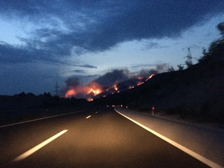 Požar kod &Scaron;ibenika