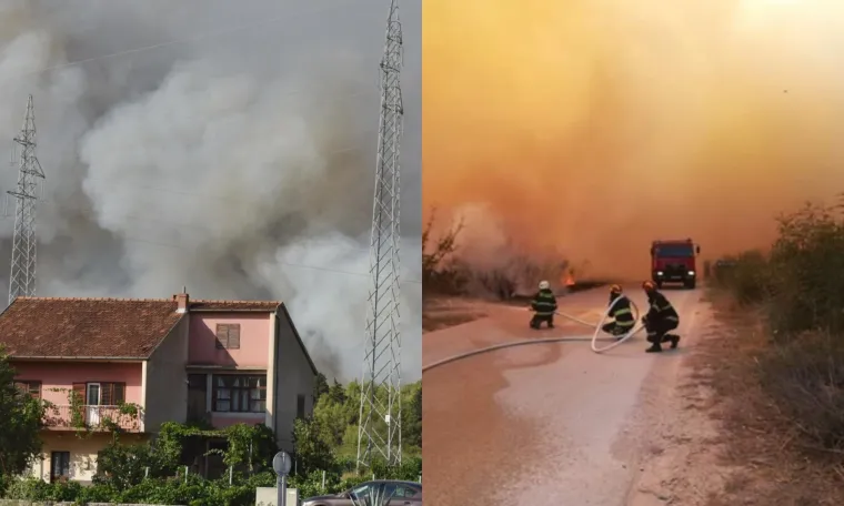 Požar kod &Scaron;ibenika