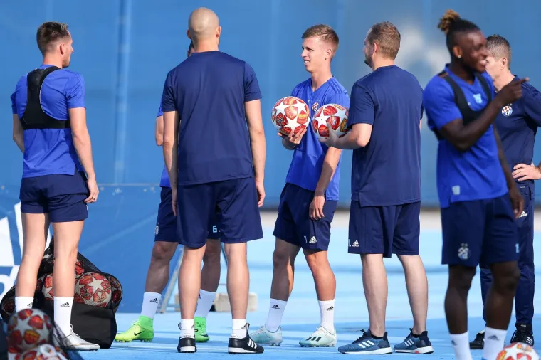 29.07.2019., Stadion Maksimir, Zagreb - Trening nogometa&scaron;a Dinama uoči uzvratne utakmice 2. pretkola UEFA Lige prvaka protiv Saburtala. Dani Olmo. Photo: Luka Stanzl/PIXSELL