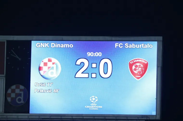 Dinamo potvrdio prolaz novom pobjedom nad Saburtalom! A sad slijedi mnogo opasniji protivnik