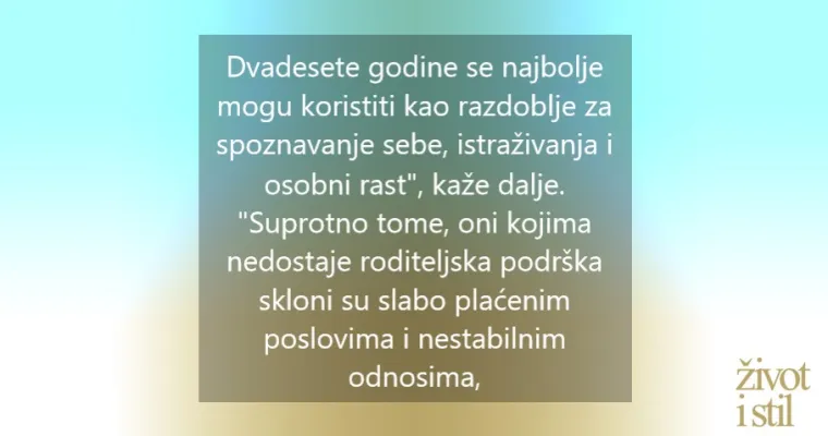 Koje je desetljeće najvažnije u životu odrasle osobe?