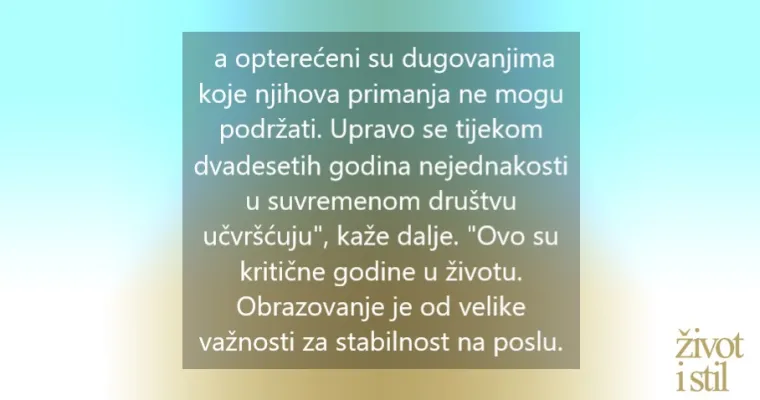Koje je desetljeće najvažnije u životu odrasle osobe?