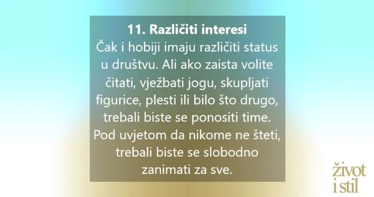 14 stvari zbog kojih biste se trebali prestati sramiti