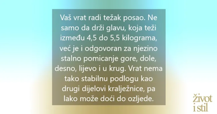 8 razloga zašto vas boli vrat i što učiniti u vezi s tim