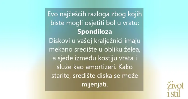 8 razloga zašto vas boli vrat i što učiniti u vezi s tim