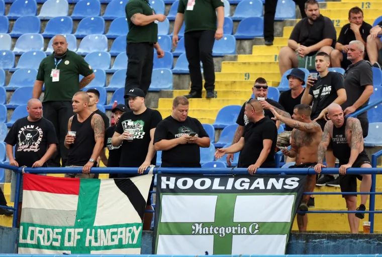 Navijači prate prvu utakmicu 3. pretkola UEFA Lige prvaka, GNK Dinamo - Ferencvarosi TC. Photo: Slavko Midžor/PIXSELL