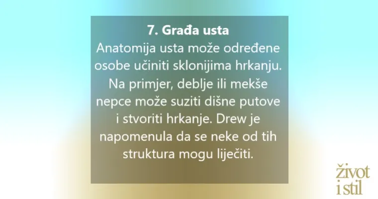 8 neočekivanih razloga zbog kojih biste mogli hrkati