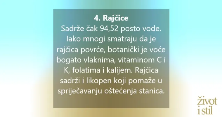 12 namirnica za blistavu kožu: Krastavci, tikvice, lubenica...