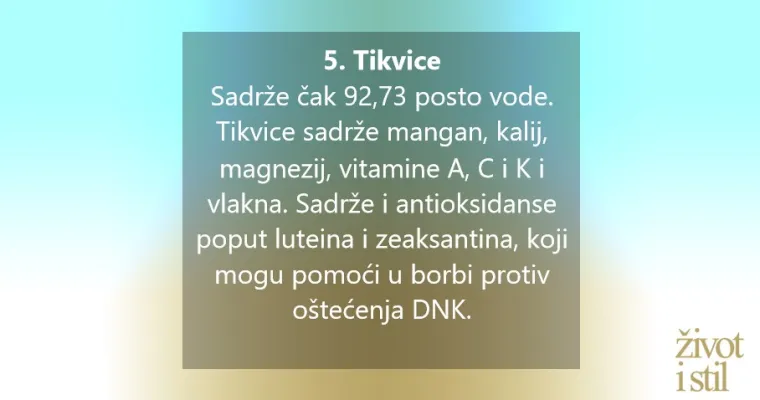 12 namirnica za blistavu kožu: Krastavci, tikvice, lubenica...