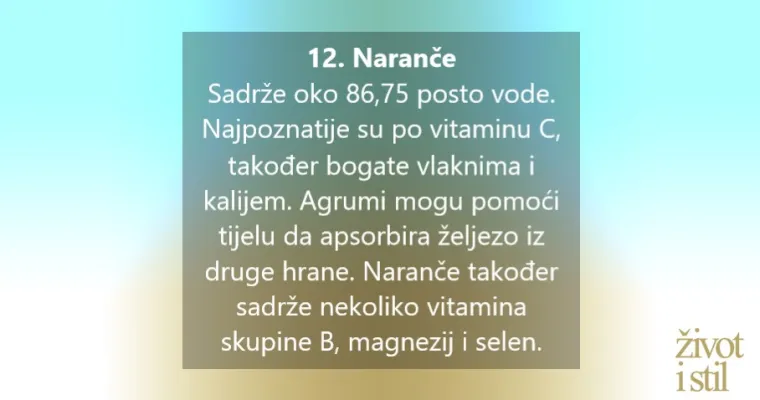12 namirnica za blistavu kožu: Krastavci, tikvice, lubenica...