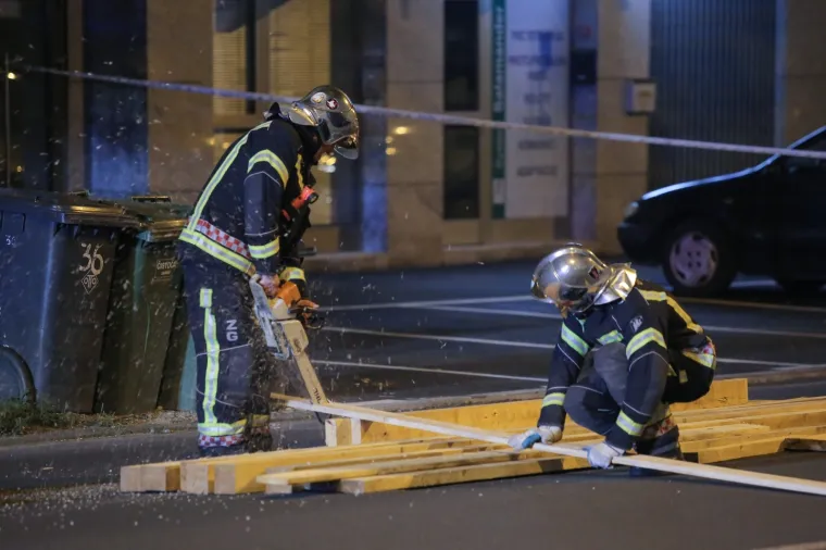 Uru&scaron;avanje fasade u zagrebačkoj Kranjčevićevoj ulici