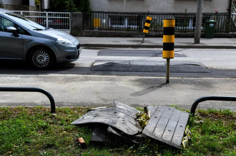GENIJALCI U ZAGREBU ASFALTOM SANIRALI LEŽEĆE POLICAJCE: Tko je ovdje lud?