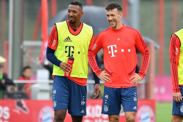 Hrvatski reprezentativac Ivan Peri&scaron;ić na treningu svojeg novog kluba Bayern Munchena u koji je stigao ovog ljeta iz talijanskog Intera. Foto: Profimedia/AFP