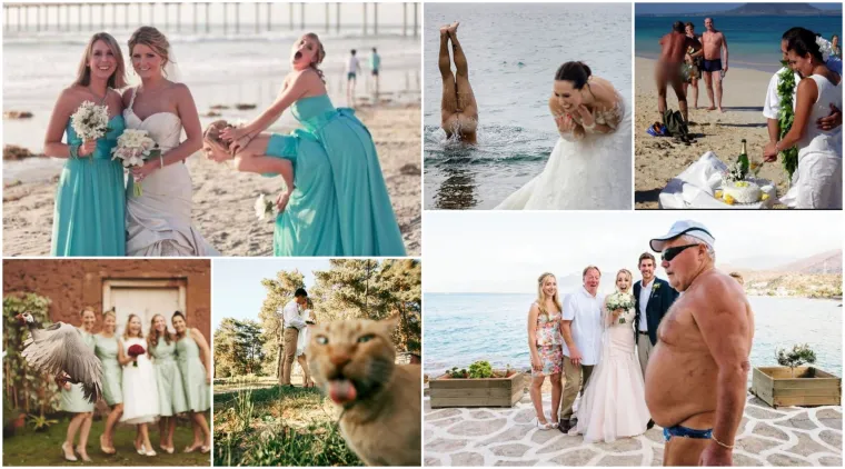 Photobomb = užas, photobomb na slici vjenčanja = kriminal: 25 ˝savr&scaron;enih˝ slika s vjenčanja