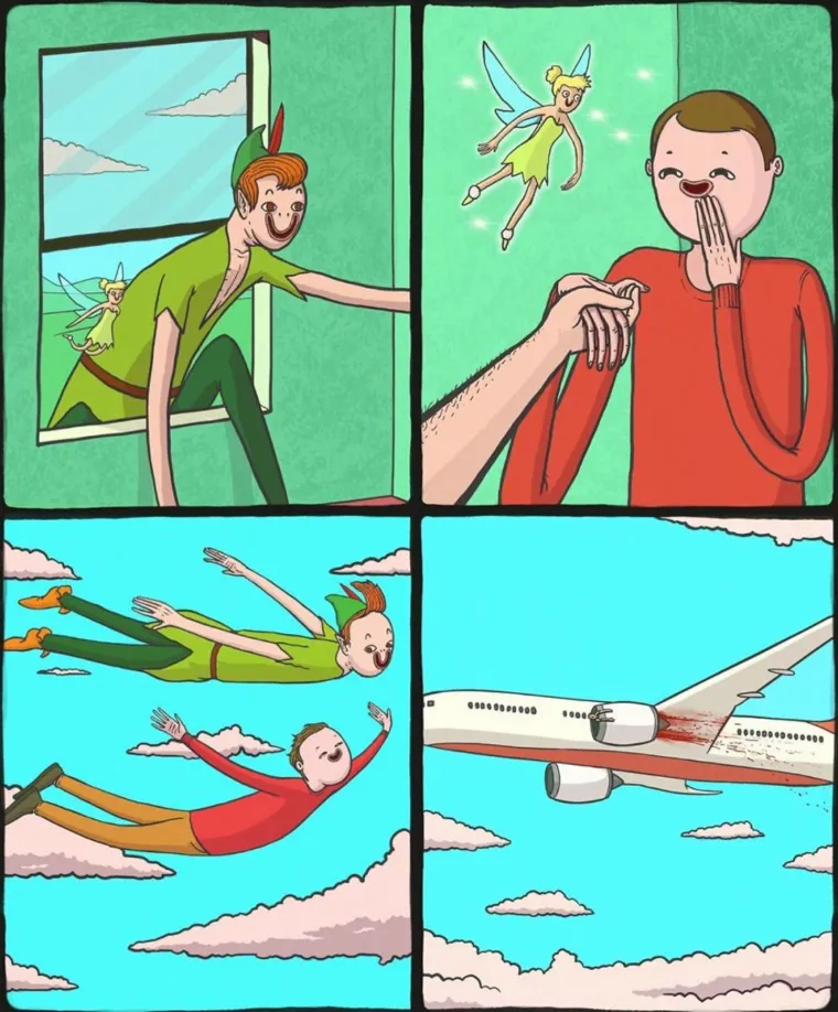 &Scaron;to se zapravo dogodi Petru Panu ili Kalamarku iz Bikini Doline? : 25 slika vra&scaron;ki okrutnog crnog humora