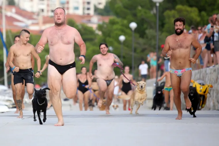 '&Scaron;apasti&rsquo; sportski izazov u Crikvenici: Plivačko natjecanje četveronožaca i njihovih dvonožaca