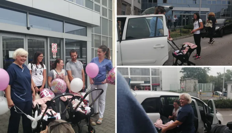 Emotivni rastanak: Prve hrvatske sijamske blizanke napustile bolnicu, medicinske sestre u suzama