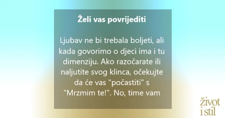 Kako djeca pokazuju ljubav: 7 znakova da vas va&scaron; pred&scaron;kolac voli