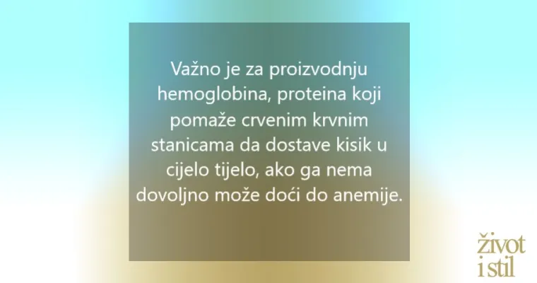 Osjećate se umorno? 7 znakova da vam nedostaje željezo