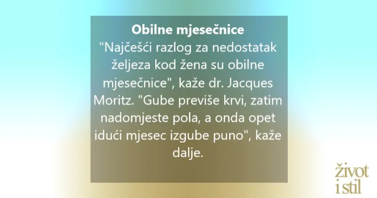 Osjećate se umorno? 7 znakova da vam nedostaje željezo