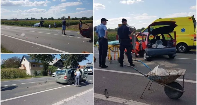 Te&scaron;ka nesreća u Međimurju: Sudarila se tri automobila, vi&scaron;e ljudi ozlijeđeno