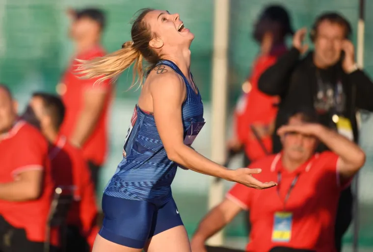03.09.2019., SRC Mladost, Zagreb - IAAF World Challenge Zagreb 2019. - 69. memorijal Borisa Hanzekovica. Sara Kolak  Photo: Josip Regovic/PIXSELL