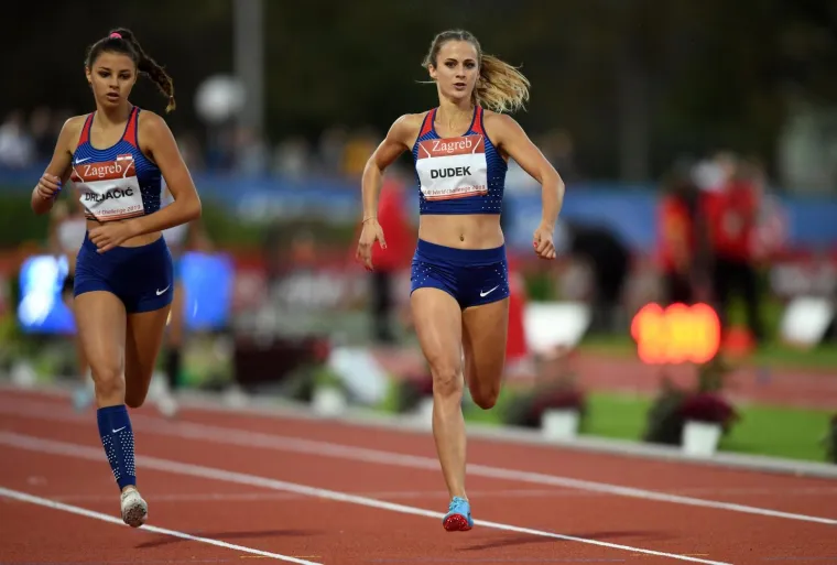 03.09.2019., SRC Mladost, Zagreb - IAAF World Challenge Zagreb 2019. - 69. memorijal Borisa Hanzekovica. Kristina Dudek,  Veronika Drljacic Photo: Josip Regovic/PIXSELL