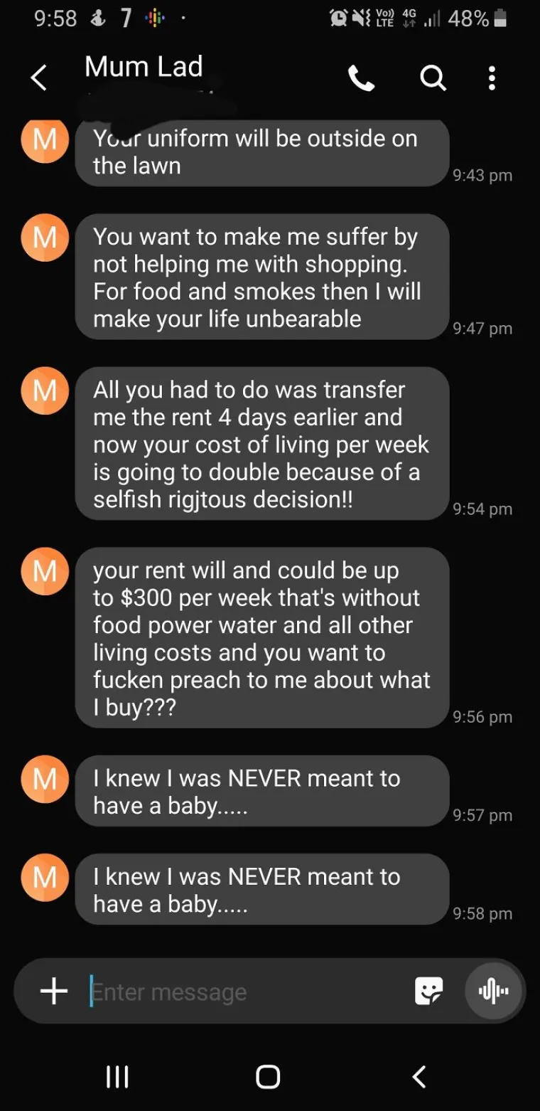 'Sve ovo jer joj nisam htjela dati novac za najamninu unaprijed. Ona je svoju plaću potro&scaron;ila na drogu kao i uvijek'