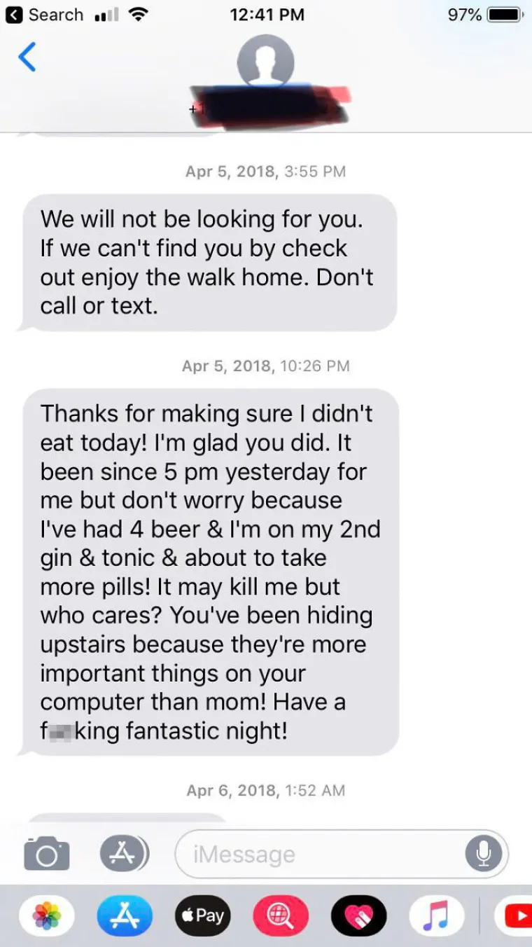 'Samo jedan primjer izbacivanja frustracija moje narcisoidne majke'