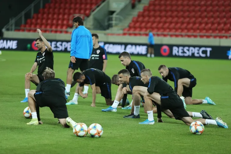 05.09.2019., stadion Anton Malatinsky, Trnava, Slovacka - Trening hrvatske nogometne reprezentacije uoci kvalifikacijske utakmice 4. kola skupine E za Europsko prvenstvo protiv Slovacke. Photo: Davor Javorovic/PIXSELL