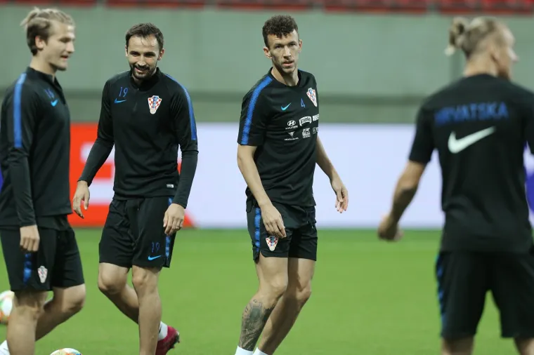 05.09.2019., stadion Anton Malatinsky, Trnava, Slovacka - Trening hrvatske nogometne reprezentacije uoci kvalifikacijske utakmice 4. kola skupine E za Europsko prvenstvo protiv Slovacke. Ivan Perisic Photo: Davor Javorovic/PIXSELL