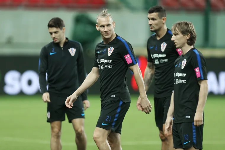 05.09.2019., stadion Anton Malatinsky, Trnava, Slovacka - Trening hrvatske nogometne reprezentacije uoci kvalifikacijske utakmice 4. kola skupine E za Europsko prvenstvo protiv Slovacke. Domagoj Vida Photo: Davor Javorovic/PIXSELL